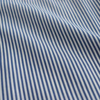 BROAD STRIPE S/S OVERSIZED BAND COLLAR SHIRT #BLUE STRIPE [GM231-50219B]