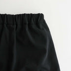 NMTPSPT | 強撚ポリエステル・ストレッチポプリン 1タックハーフパンツ #BLACK [GE_NC0605P5]
