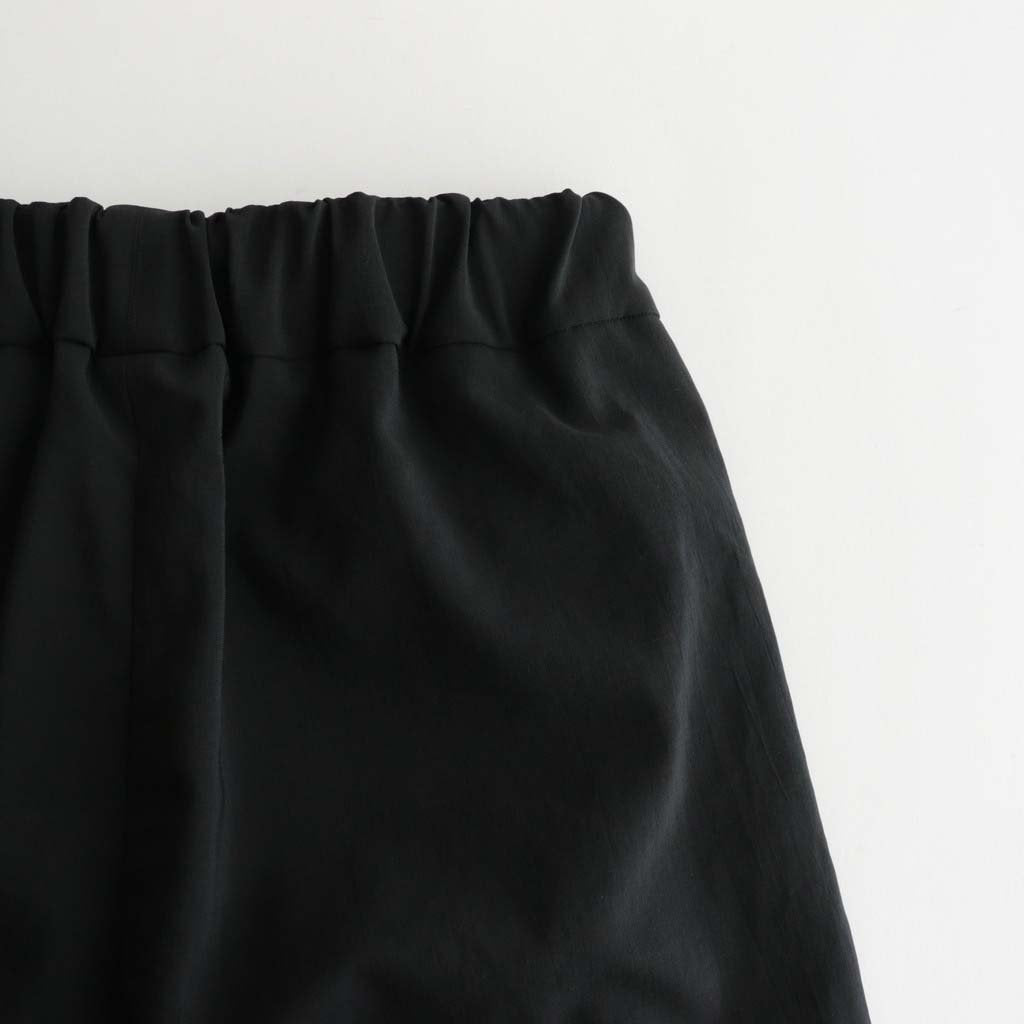 NMTPSPT | 強撚ポリエステル・ストレッチポプリン 1タックハーフパンツ #BLACK [GE_NC0605P5]