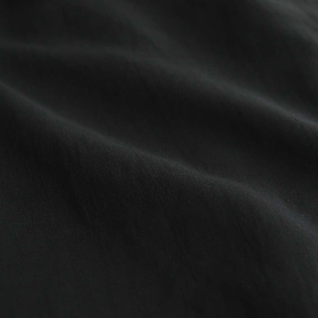 NMTPSPT | 強撚ポリエステル・ストレッチポプリン 1タックハーフパンツ #BLACK [GE_NC0605P5]