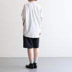 NMTPSPT | 強撚ポリエステル・ストレッチポプリン 1タックハーフパンツ #BLACK [GE_NC0605P5]