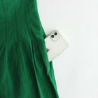 HIGH DENSITY FINX LINEN WEATHER PANTS #GREEN [A23SP06LW]