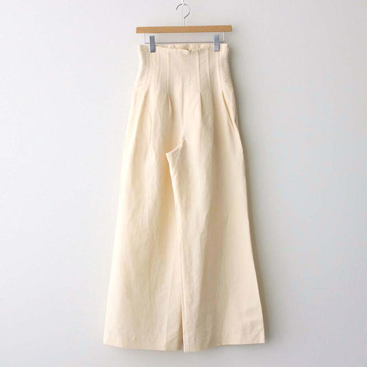 HIGH DENSITY FINX LINEN WEATHER PANTS #ECRU [A23SP06LW]