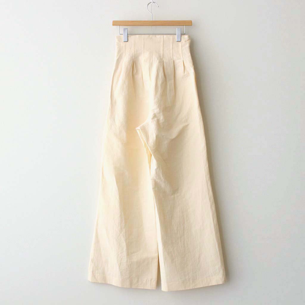 HIGH DENSITY FINX LINEN WEATHER PANTS #ECRU [A23SP06LW]