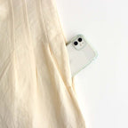 HIGH DENSITY FINX LINEN WEATHER PANTS #ECRU [A23SP06LW]