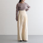 HIGH DENSITY FINX LINEN WEATHER PANTS #ECRU [A23SP06LW]