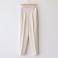 LIGHT WOOL MAX GABARDINE SLACKS #IVORY WHITE [A23SP06MG]