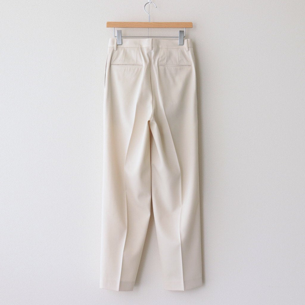 LIGHT WOOL MAX GABARDINE SLACKS #IVORY WHITE [A23SP06MG]