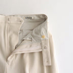 LIGHT WOOL MAX GABARDINE SLACKS #IVORY WHITE [A23SP06MG]