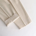 LIGHT WOOL MAX GABARDINE SLACKS #IVORY WHITE [A23SP06MG]