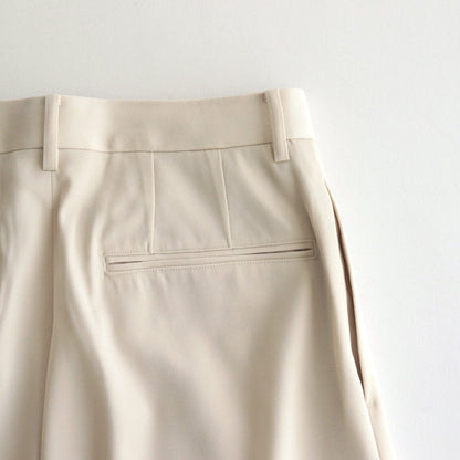 LIGHT WOOL MAX GABARDINE SLACKS #IVORY WHITE [A23SP06MG]