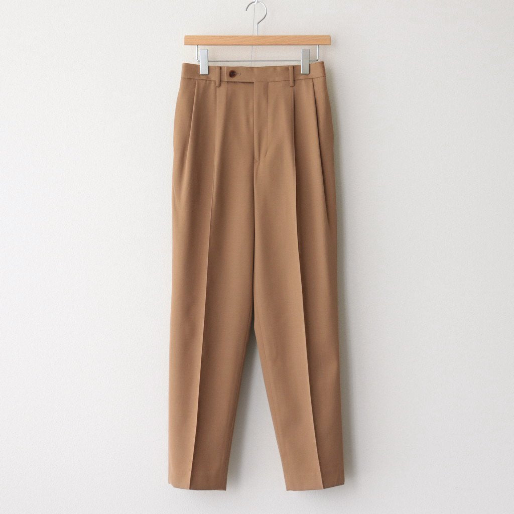 LIGHT WOOL MAX GABARDINE SLACKS #BEIGE [A23SP06MG]