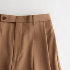 LIGHT WOOL MAX GABARDINE SLACKS #BEIGE [A23SP06MG]