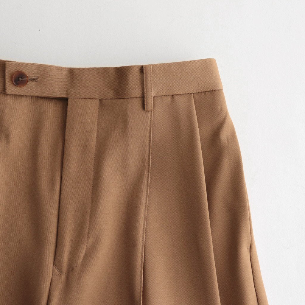 LIGHT WOOL MAX GABARDINE SLACKS #BEIGE [A23SP06MG]