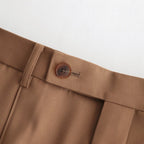 LIGHT WOOL MAX GABARDINE SLACKS #BEIGE [A23SP06MG]