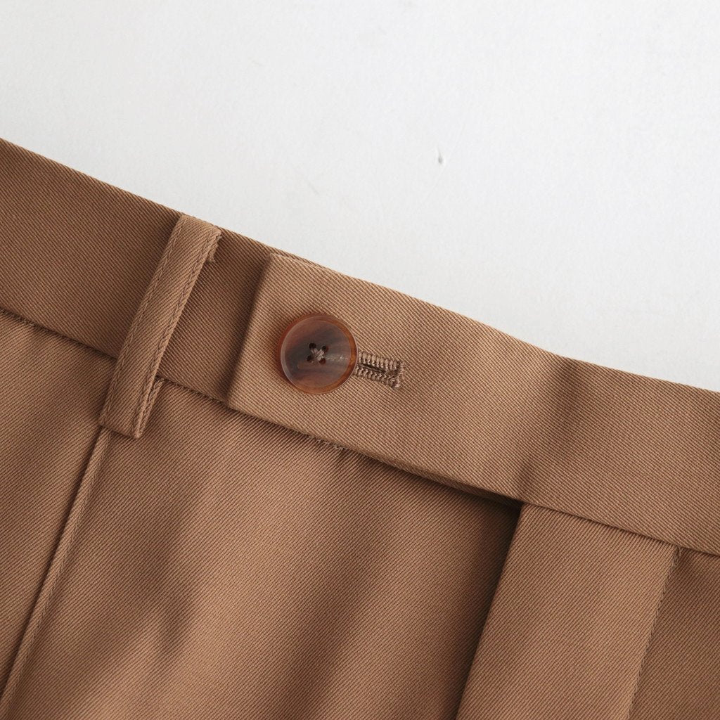 LIGHT WOOL MAX GABARDINE SLACKS #BEIGE [A23SP06MG]