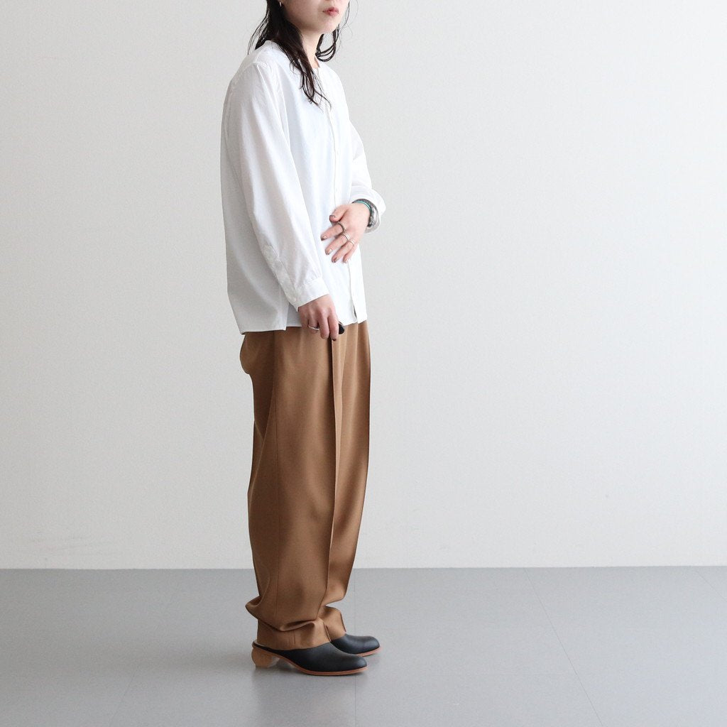 LIGHT WOOL MAX GABARDINE SLACKS #BEIGE [A23SP06MG]