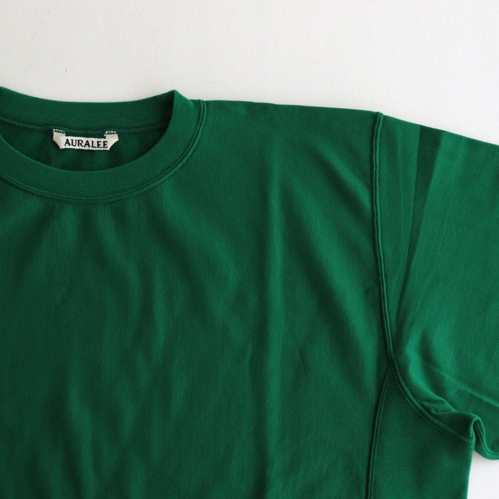 ELASTIC HIGH GAUGE SWEAT P/O #GREEN [A23SP01NU] _ AURALEE