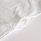 FINE COTTON MOCK NECK BIG SLEEVE DRESS #WHITE [GL231-70258B]