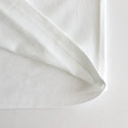 FINE COTTON MOCK NECK BIG SLEEVE DRESS #WHITE [GL231-70258B]