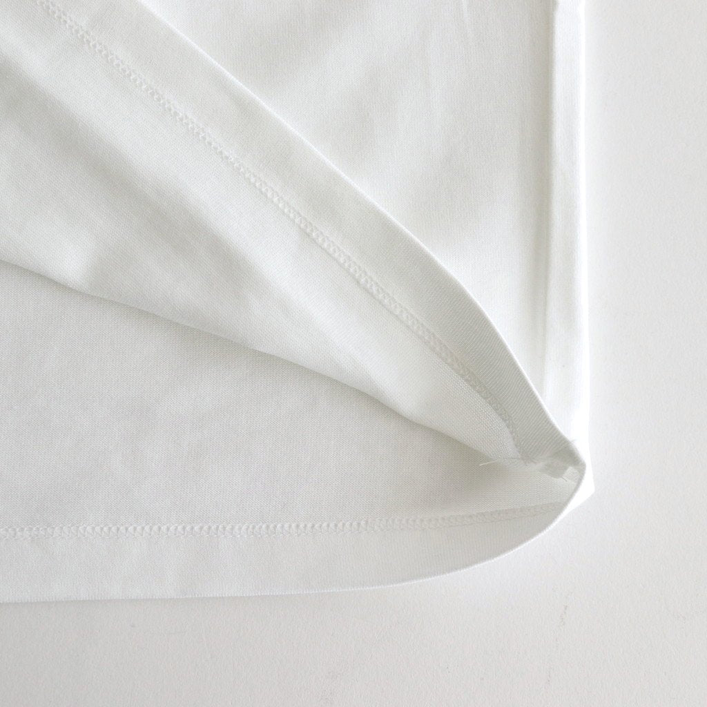 FINE COTTON MOCK NECK BIG SLEEVE DRESS #WHITE [GL231-70258B]