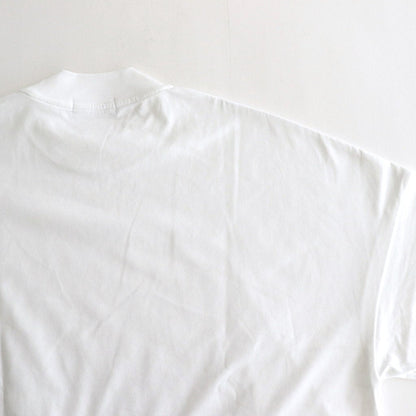 FINE COTTON MOCK NECK BIG SLEEVE DRESS #WHITE [GL231-70258B]