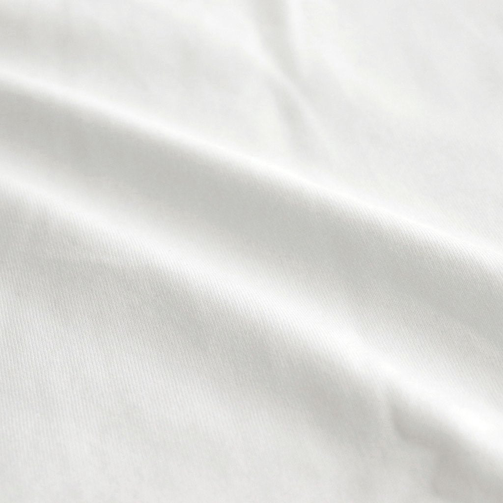 FINE COTTON MOCK NECK BIG SLEEVE DRESS #WHITE [GL231-70258B]