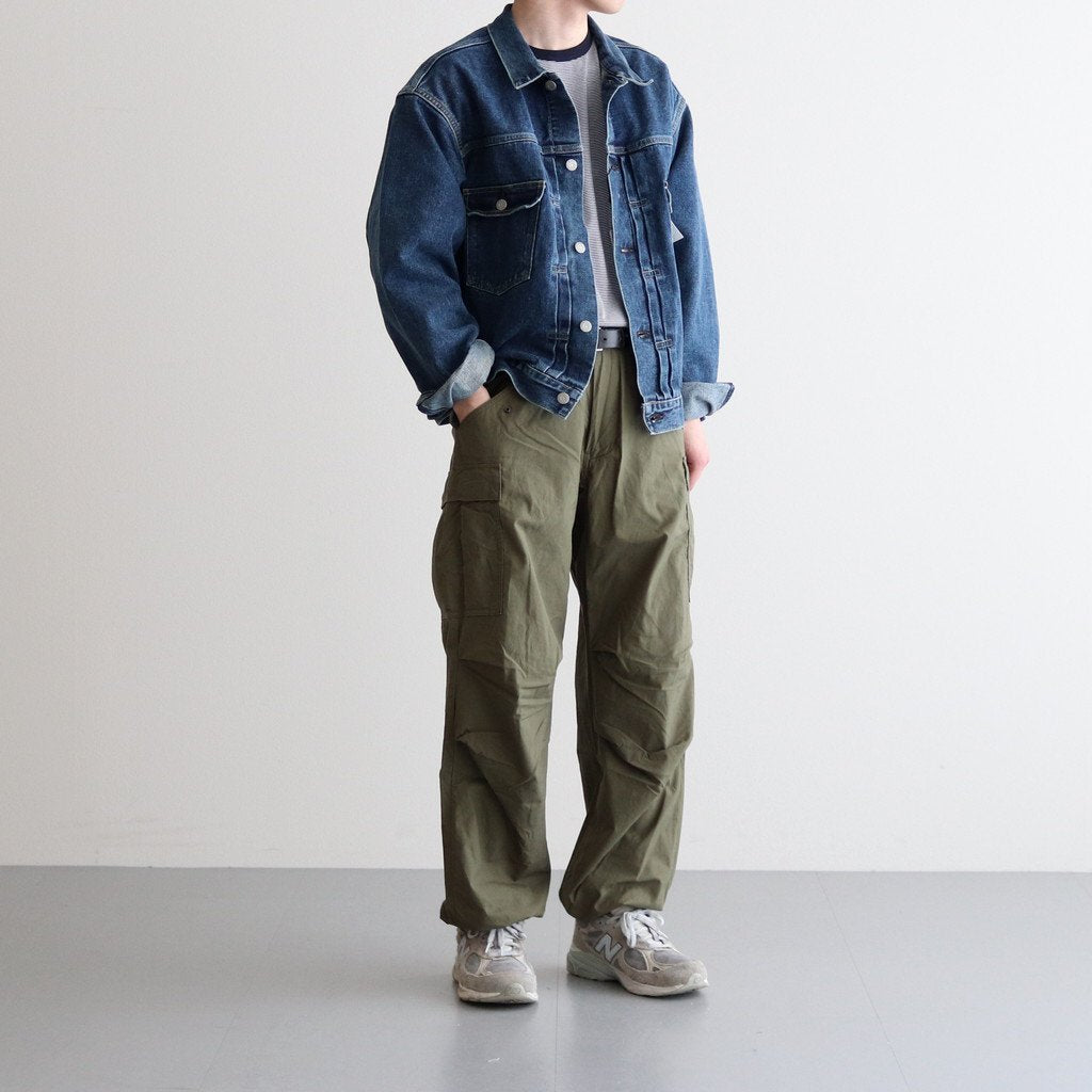 PATRICIA BIG TRUCKER JACKET #AGED INDIGO [H2301-JJ004A] _ LENO