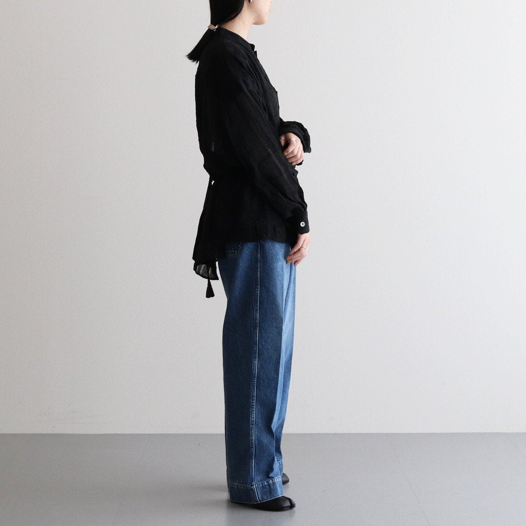 THE WIDE JEAN TROUSERS #VINTAGE BLUE [ST-108] _ TANAKA | タナカ