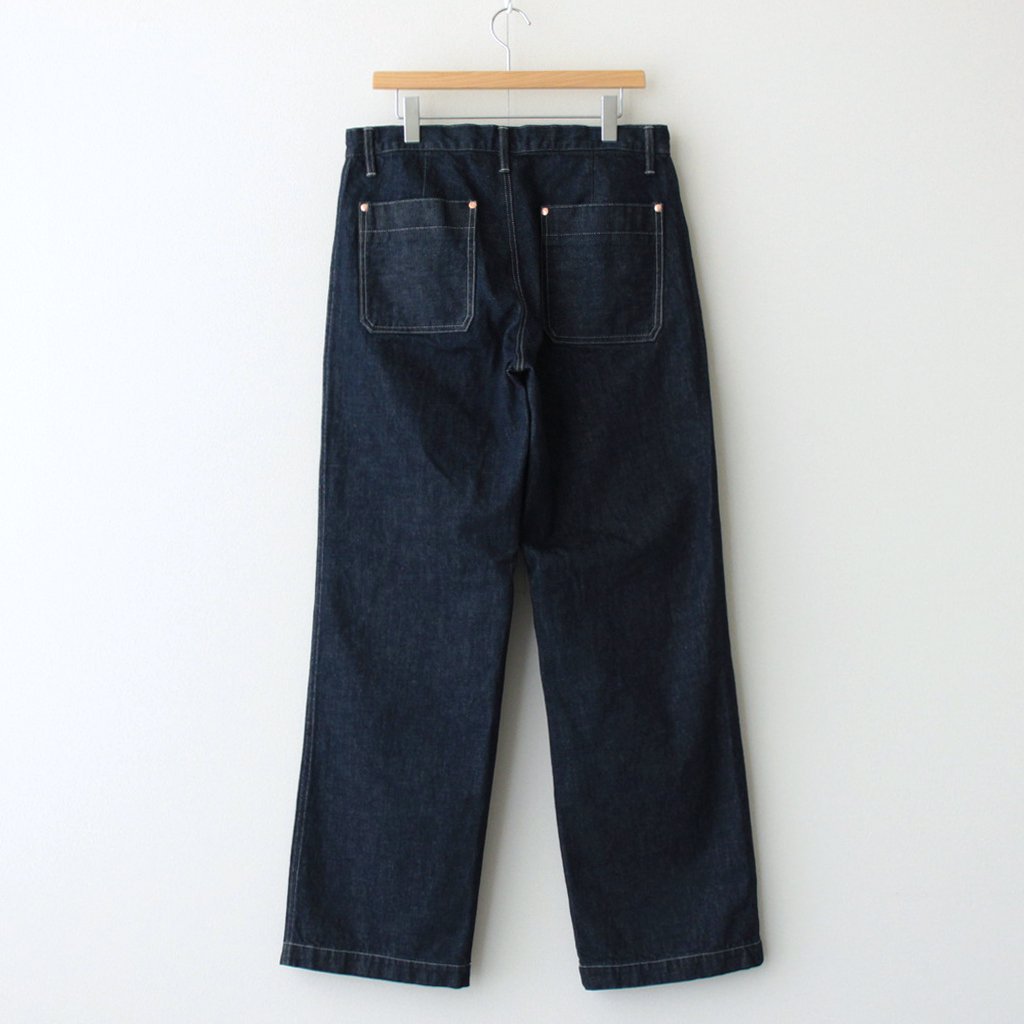 WORK JEAN TROUSERS #RINSED BLUE [ST-48]