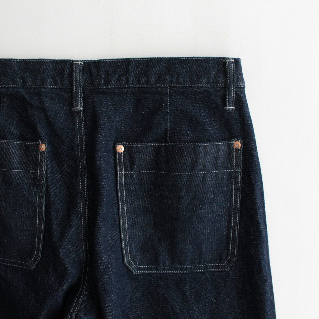WORK JEAN TROUSERS #RINSED BLUE [ST-48]