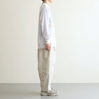 タイダイプリントヨークスリーブロンT #GREEN X ORANGE [D123-T964]