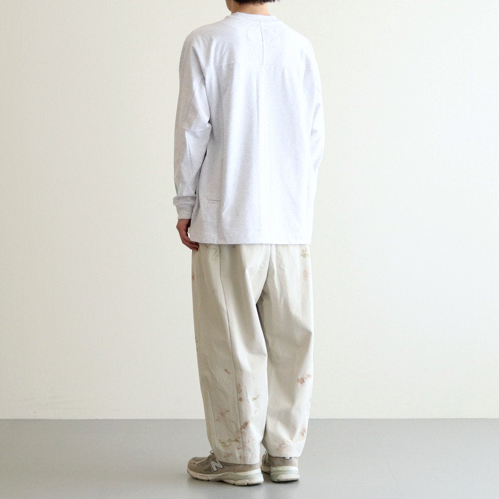 タイダイプリントヨークスリーブロンT #GREEN X ORANGE [D123-T964]