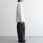 タイダイプリントヨークスリーブロンT #GREEN X ORANGE [D123-T964]