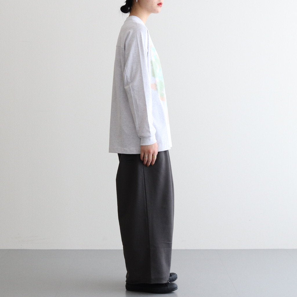 タイダイプリントヨークスリーブロンT #GREEN X ORANGE [D123-T964]