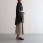 OVERSIZED SS SHIRT #KHAKI CHECK [ST.548-3]