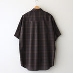 OVERSIZED SS SHIRT #KHAKI CHECK [ST.548-3]