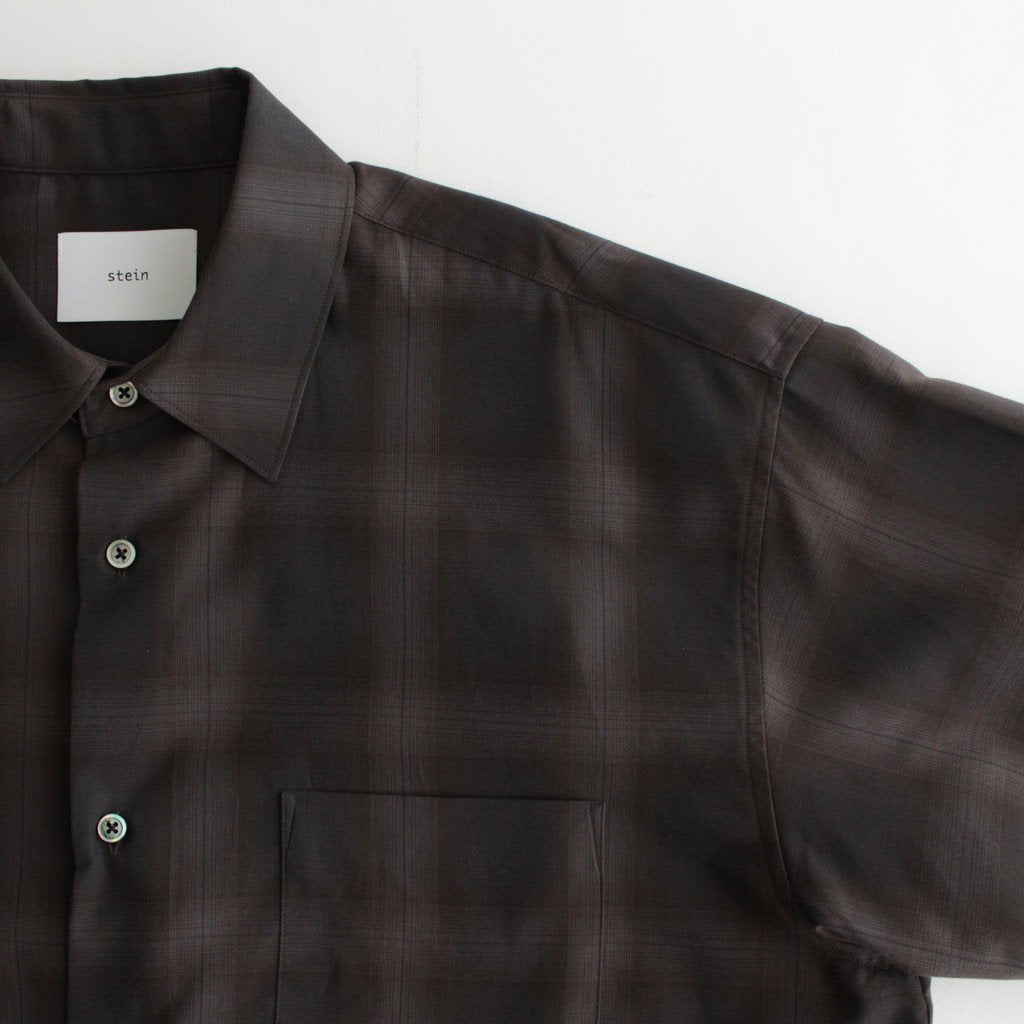 OVERSIZED SS SHIRT #KHAKI CHECK [ST.548-3]