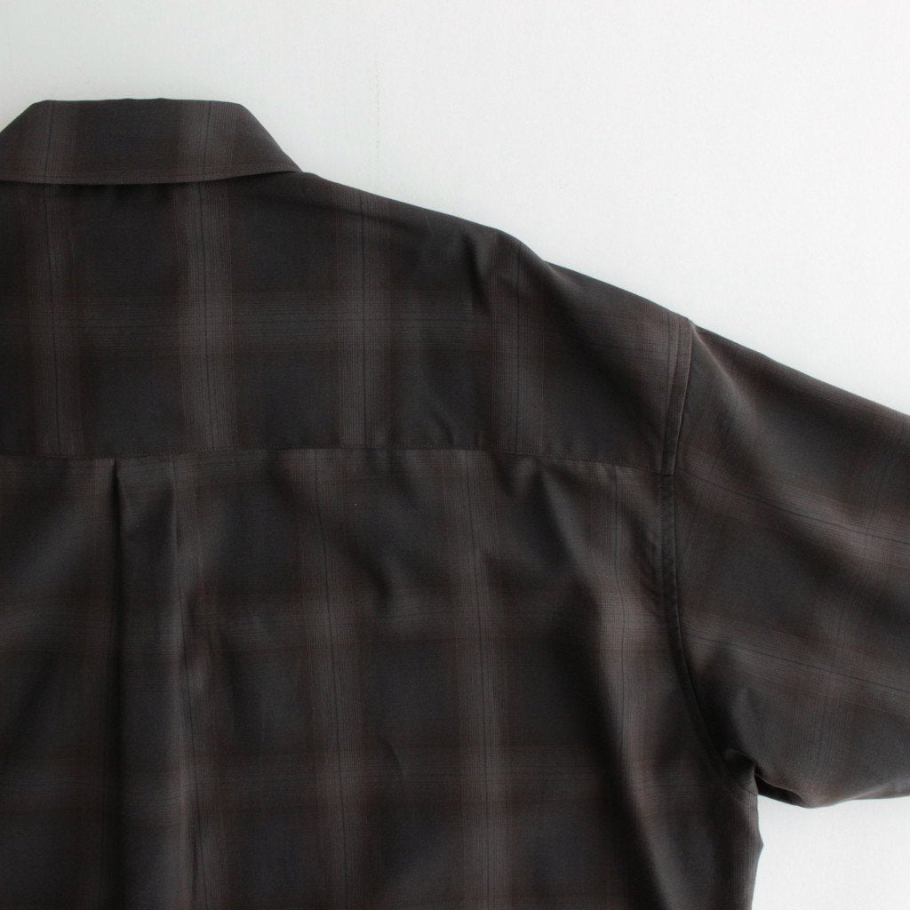 OVERSIZED SS SHIRT #KHAKI CHECK [ST.548-3]