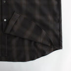 OVERSIZED SS SHIRT #KHAKI CHECK [ST.548-3]