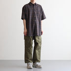 OVERSIZED SS SHIRT #KHAKI CHECK [ST.548-3]