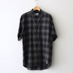 OVERSIZED SS SHIRT #NAVY CHECK [ST.548-3]