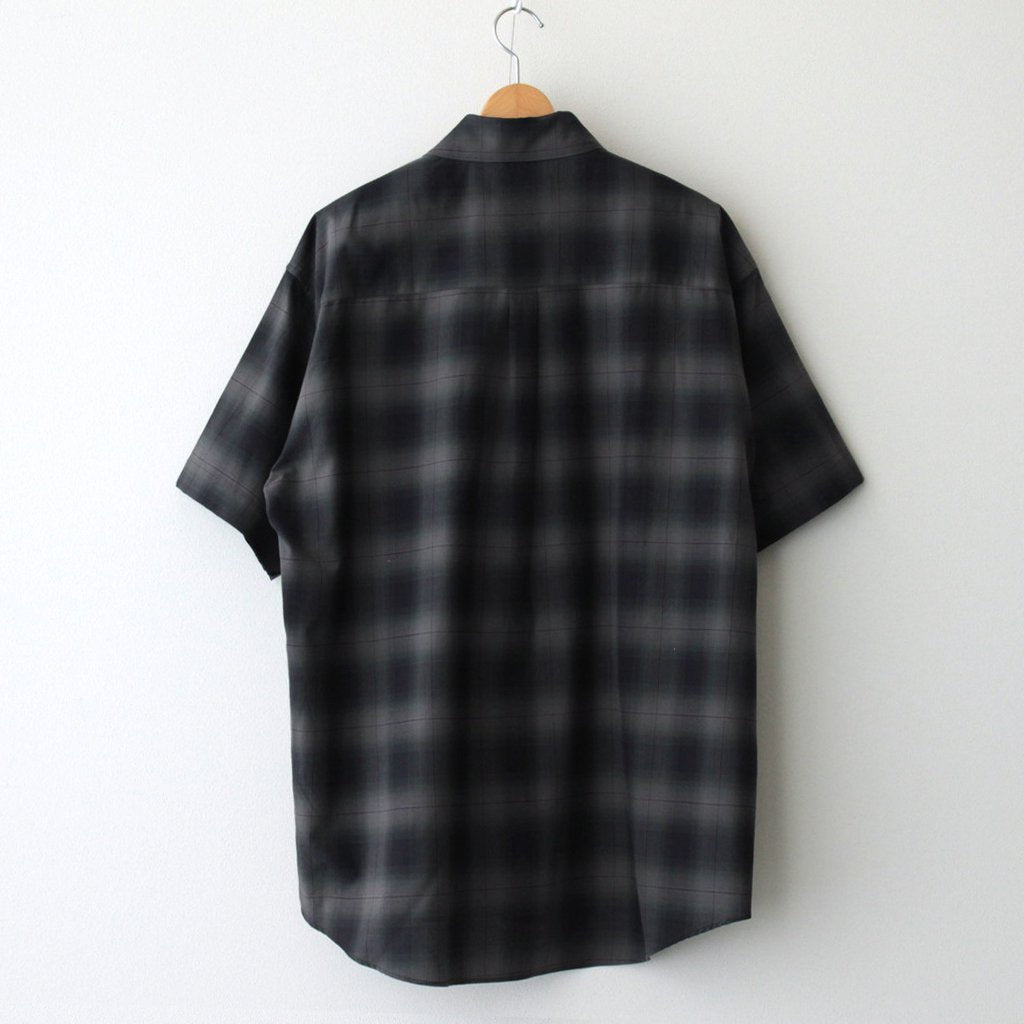 OVERSIZED SS SHIRT #NAVY CHECK [ST.548-3]