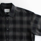 OVERSIZED SS SHIRT #NAVY CHECK [ST.548-3]
