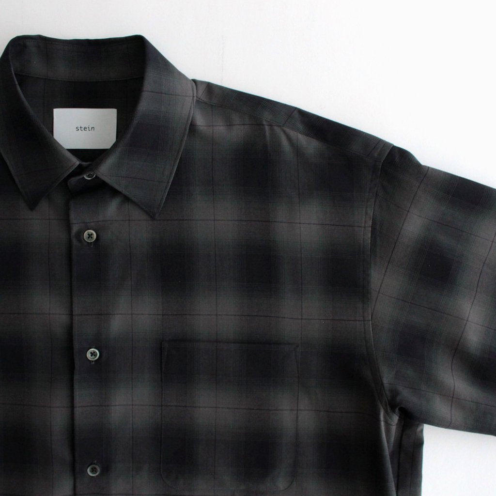 OVERSIZED SS SHIRT #NAVY CHECK [ST.548-3]