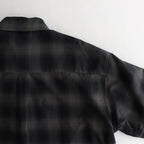 OVERSIZED SS SHIRT #NAVY CHECK [ST.548-3]