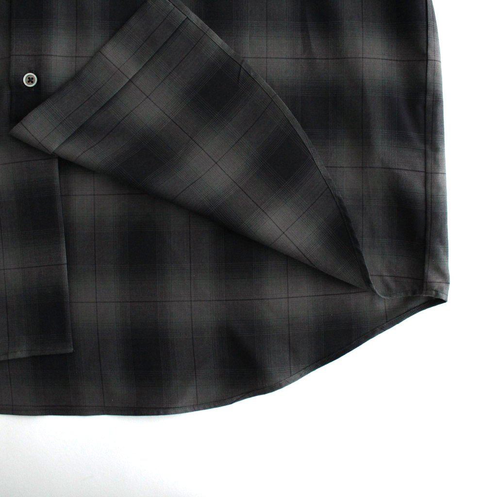 OVERSIZED SS SHIRT #NAVY CHECK [ST.548-3]