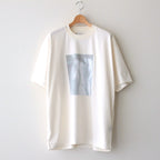 PRINT TEE MERCERISED COTTON - WATER - #WHITE [ST.551]