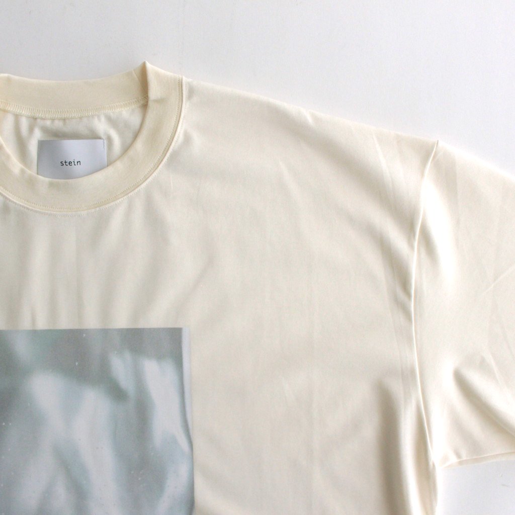 PRINT TEE MERCERISED COTTON - WATER - #WHITE [ST.551]