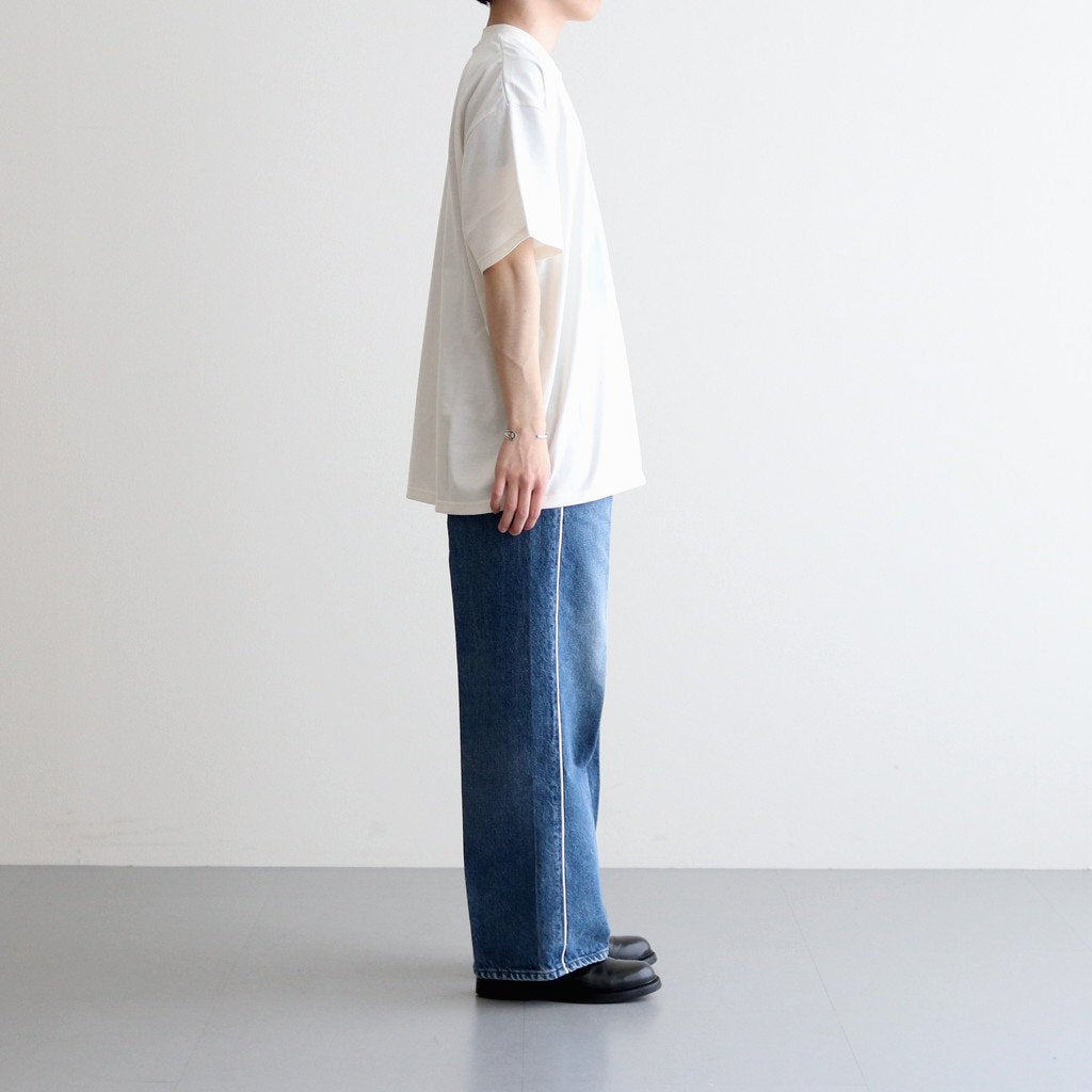 PRINT TEE MERCERISED COTTON - WATER - #WHITE [ST.551]